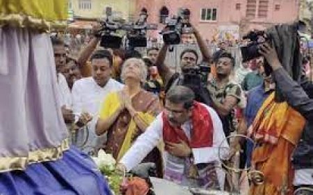 ଶ୍ରୀଜିଉଙ୍କୁ ଦର୍ଶନ କଲେ ନିର୍ମଳା ସୀତାରମଣ