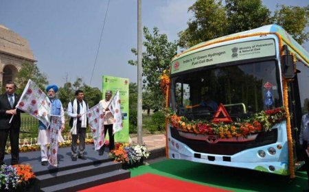 ଦିଲ୍ଲୀରେ ଚାଲିବ ଦେଶର ପ୍ରଥମ ସବୁଜ ହାଇଡ୍ରୋଜେନ୍‌ ବସ୍‌
