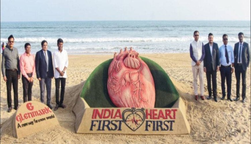 ସୁଦର୍ଶନ ପଟ୍ଟନାୟକଙ୍କ ବାଲୁକା କଳା : ବିଶ୍ବ ହୃଦୟ ଦିବସ