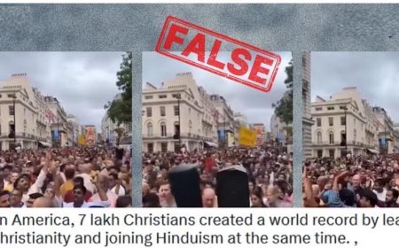 ଦିନକରେ ୭ ଲକ୍ଷ ଆମେରିକୀୟ ସନାତନ ଧର୍ମ ଗ୍ରହଣ କରିଥିବା ଭିଡିଓ ମିଛ ଖବର